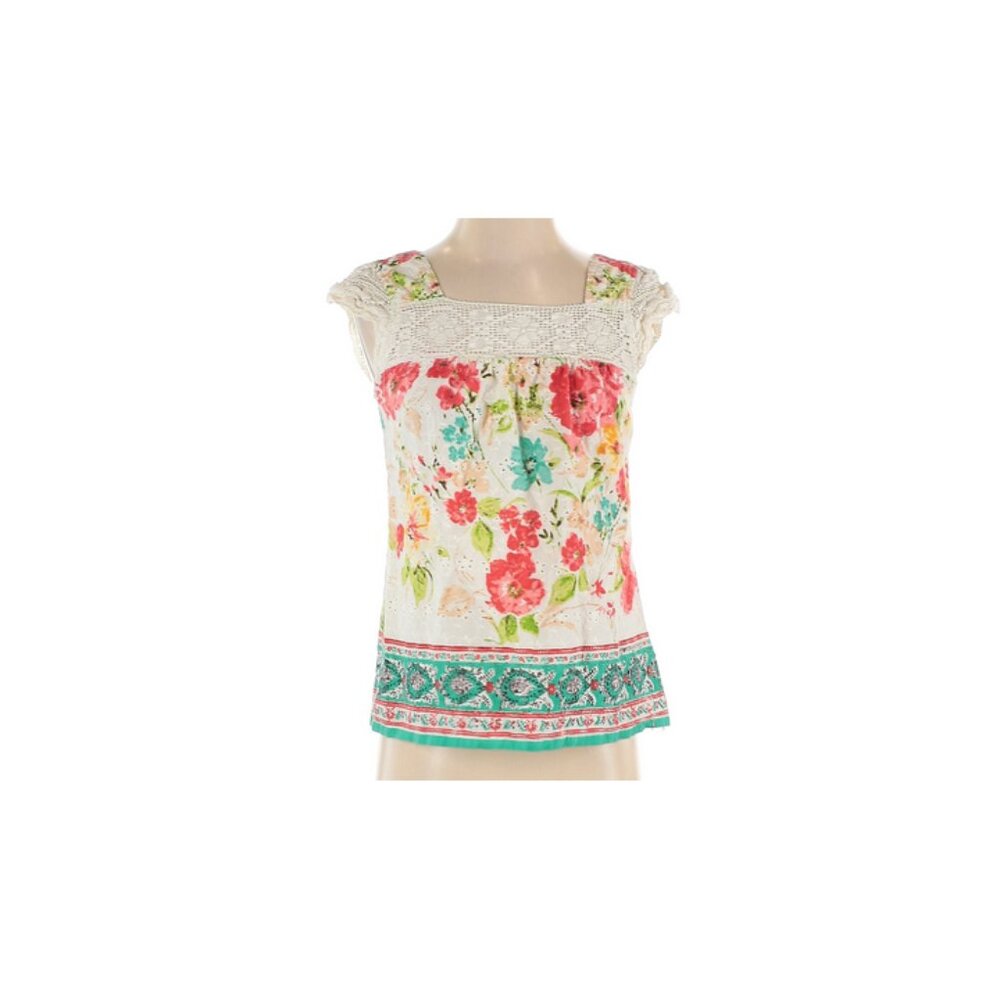 Angie Women's Embroidered Floral Blouse